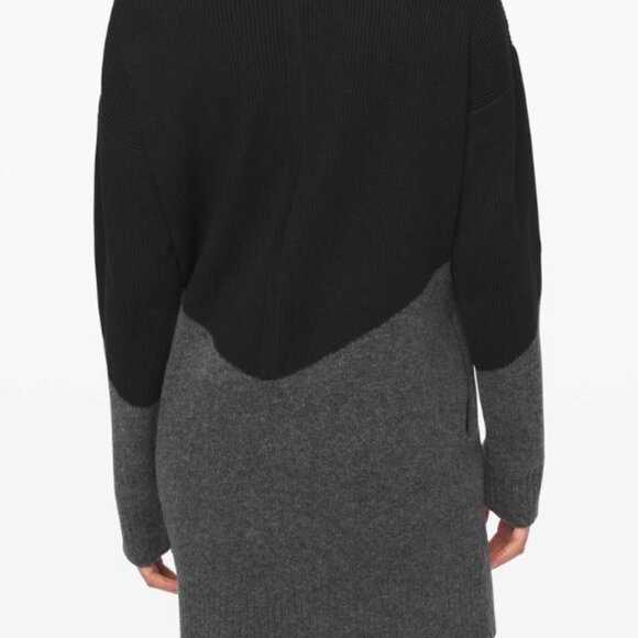 lululemon Women's Restful Intention Cashmere Sweater - Black & Grey - US XS - Picture 3 of 8